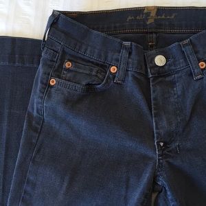 7 for all Mankind jeans Size: 24 Dojo-style wide-leg Graphite Blue